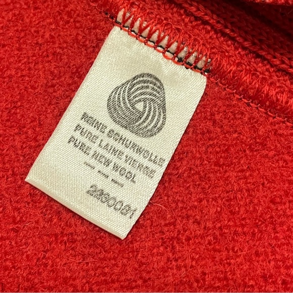 Vintage GEIGER TYROL Wool Sweater Blazer Jacket in Red Austria Size 36 - Picture 13 of 13